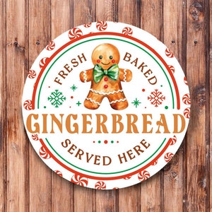 Fresh Baked Gingerbread Wreath Sign