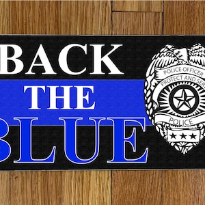 Back The Blue_Wreath Sign