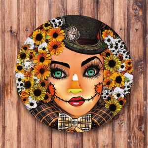 Couronne d&#39;Halloween pour fille épouvantail