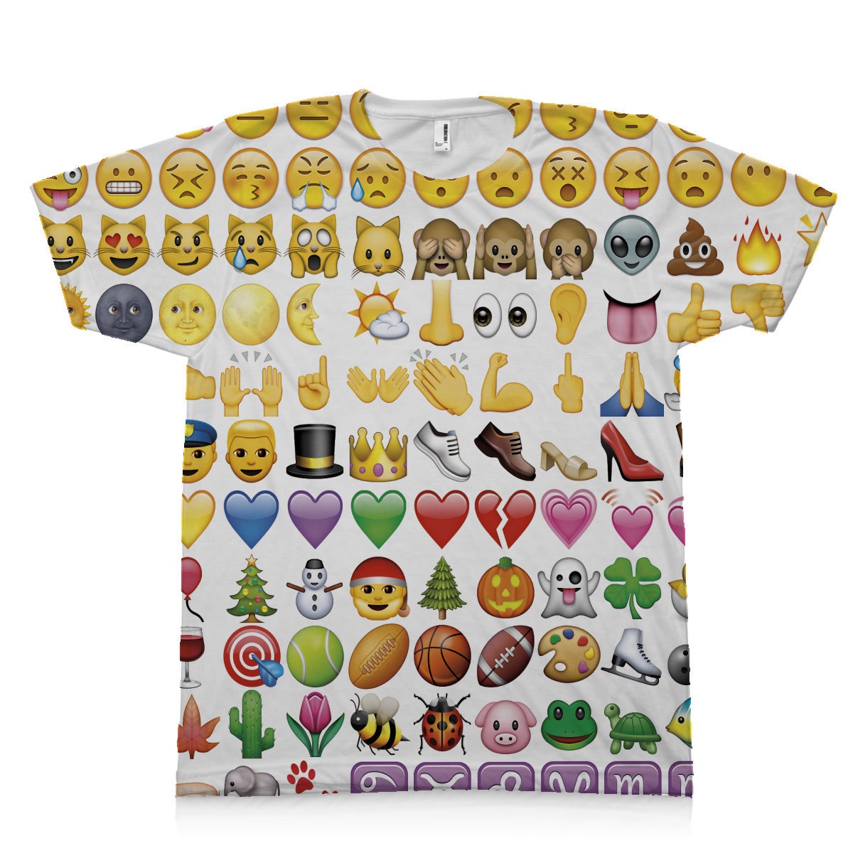 Emoji T Shirt_ All Over Shirt Printing | Etsy