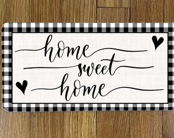 Home Sweet Home_Buffalo Plaid_Wreath Sign