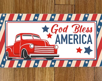 God Bless America_Wreath Sign