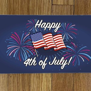 Happy 4th Of July Wreath Sign