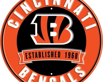 Officiellt licensierad Cincinnati Bengals-skylt