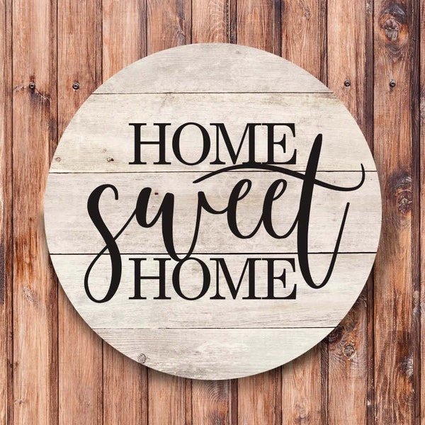 Home Sweet Home Rustic Wreath Sign