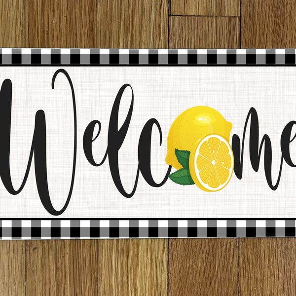 Lemon Welcome_Wreath Sign