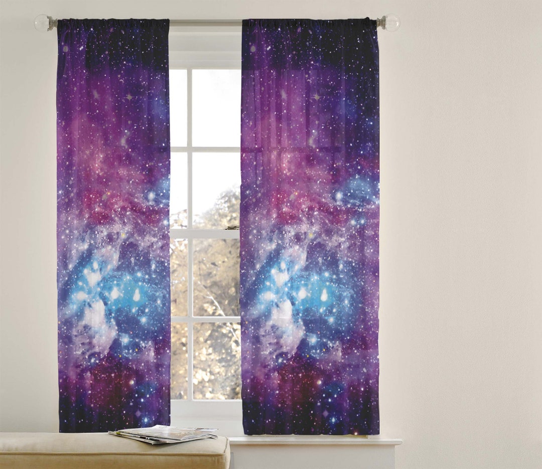 Galaxy Curtains Etsy