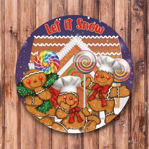 Let it Snow Wreath Sign