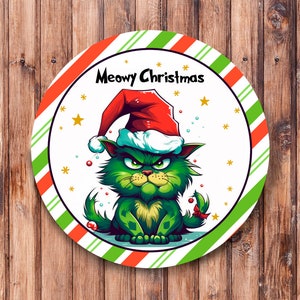 Meowy Christmas_Wreath Sign
