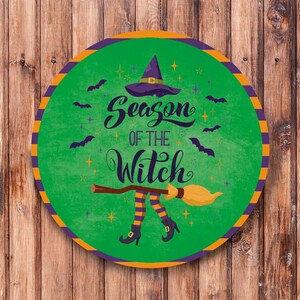 Season Of The Witch Wreath Sign