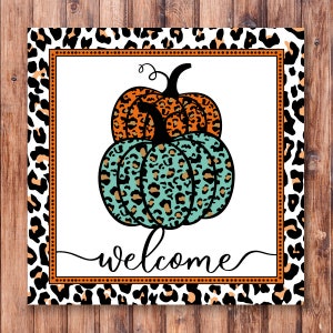 Luipaard Pumpkins_Wreath teken