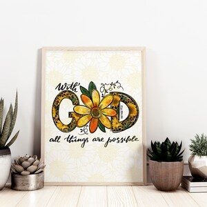 With God All Things are Possible Poster