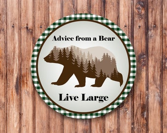 Live Large_ Wreath Sign