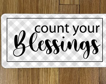 Die Cuts With A View Lettering Count Your Blessings Small Black/Gold Die Cuts With A View Lettering Count Your Blessings Small Black/Gold