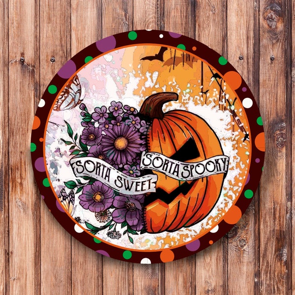 Sorta Sweet Sorta Spooky Wreath Sign