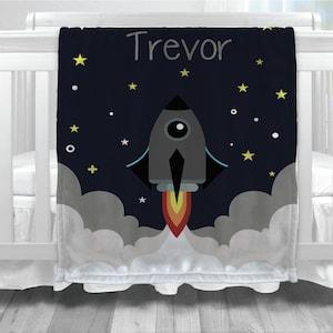 Personalisierte Raketen Babydecke_Erstelle einzigartige Geschenke für ein spezielles Baby