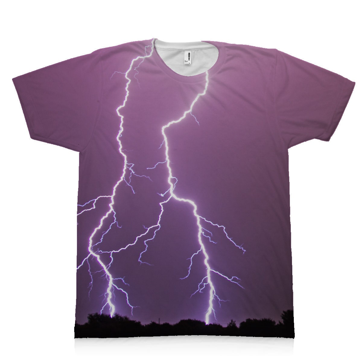 Lightning Tee Shirt All Over Custom Printed Shirt | Etsy