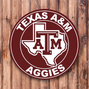 Officially Licensed Texas A&M Aggies  Wreath Sign
