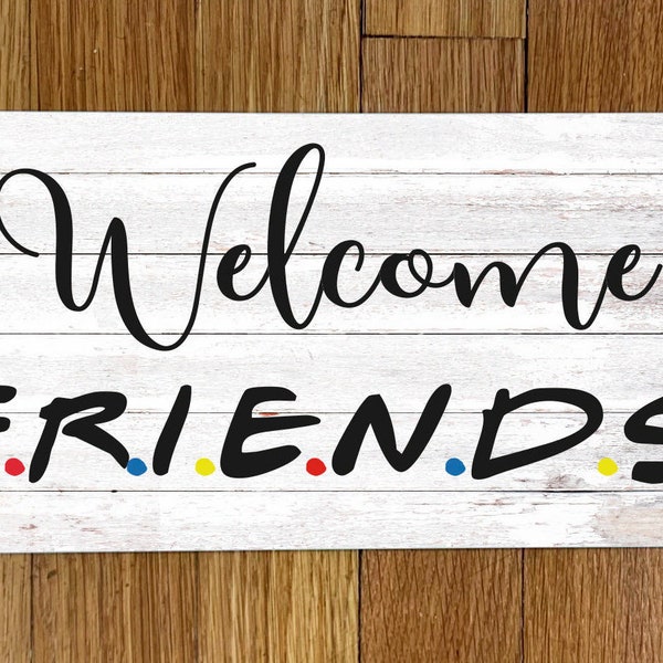 Welcome Friends_Wreath Sign