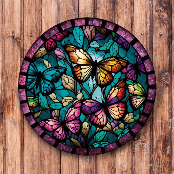 Stained Glass Butterfly Etsy