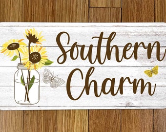 Southern Charm Wreath Sign