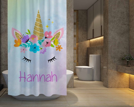 Unicorn Shower Curtain | Etsy