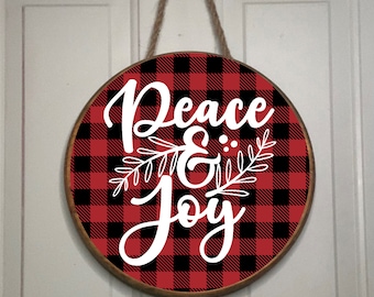 Peace and Joy_Wood Sign