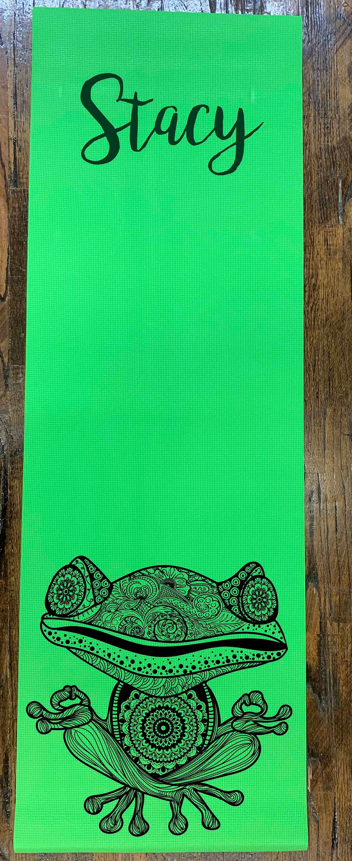 Frog Yoga Mat_Custom Printed yoga mat