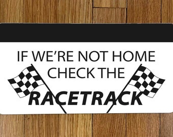 Racetrack Wreath Sign