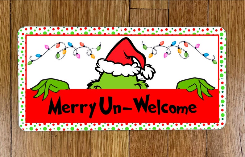 Un Welcomesign Merry Unwelcome Wreath Sign - Etsy