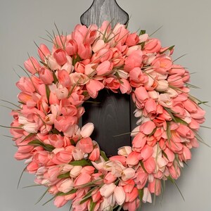 Blush Pink Tulip Wreath