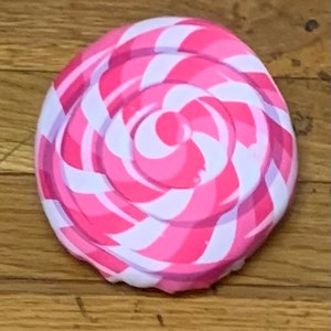 Fake Candy_Pink White_candy swirl wreath attachment