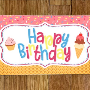 Happy Birthday Ice Cream_Wreath Sign