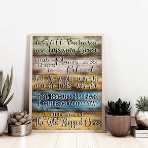 The Old Rugged Cross Poster