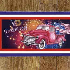 Let Freedom Ring LKW Kranz Zeichen