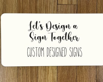 Custom Designed Sign _Wreath Sign