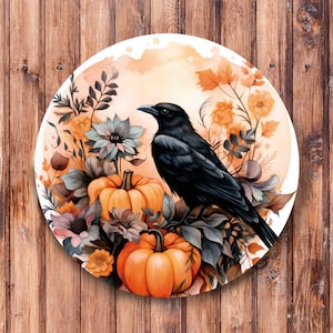 Crow Wreath Sign