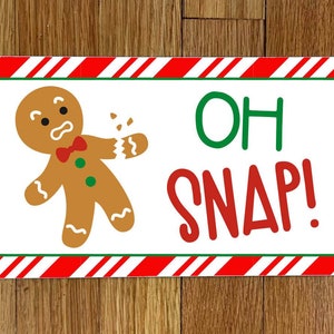 Oh Snap Gingerbread Wreath Sign