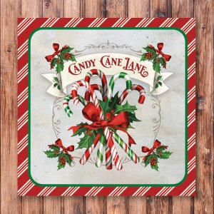 Signe de couronne Candy Cane Lane