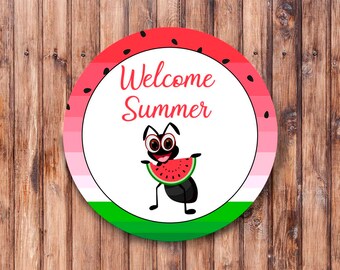 Welcome Summer Ant_Wreath Sign