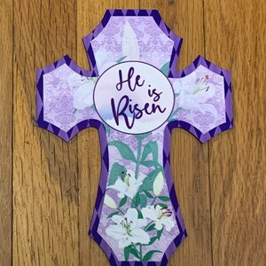 He is Risen_Cross Sign
