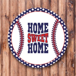 Baseball_Home_Sweet_Home_Wreath teken