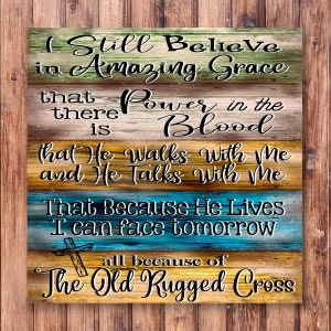 The Old Rugged Cross_Wreath Sign