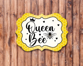 Queen Bee Benelux Shaped Wreath Sign