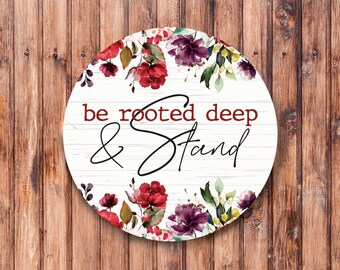 Estar arraigado signo de corona profunda