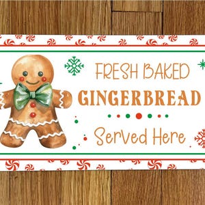 Fresh Baked Gingerbread Wreath Sign