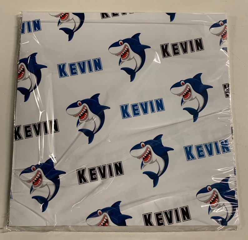 Shark Gift Wrap Paper_personalized Wrapping Paper Etsy