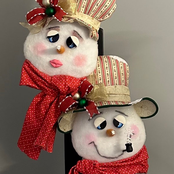 Snowman Flake  Wreath Attachment