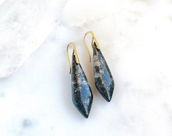 Marcasite and Gold Vermeil Earrings