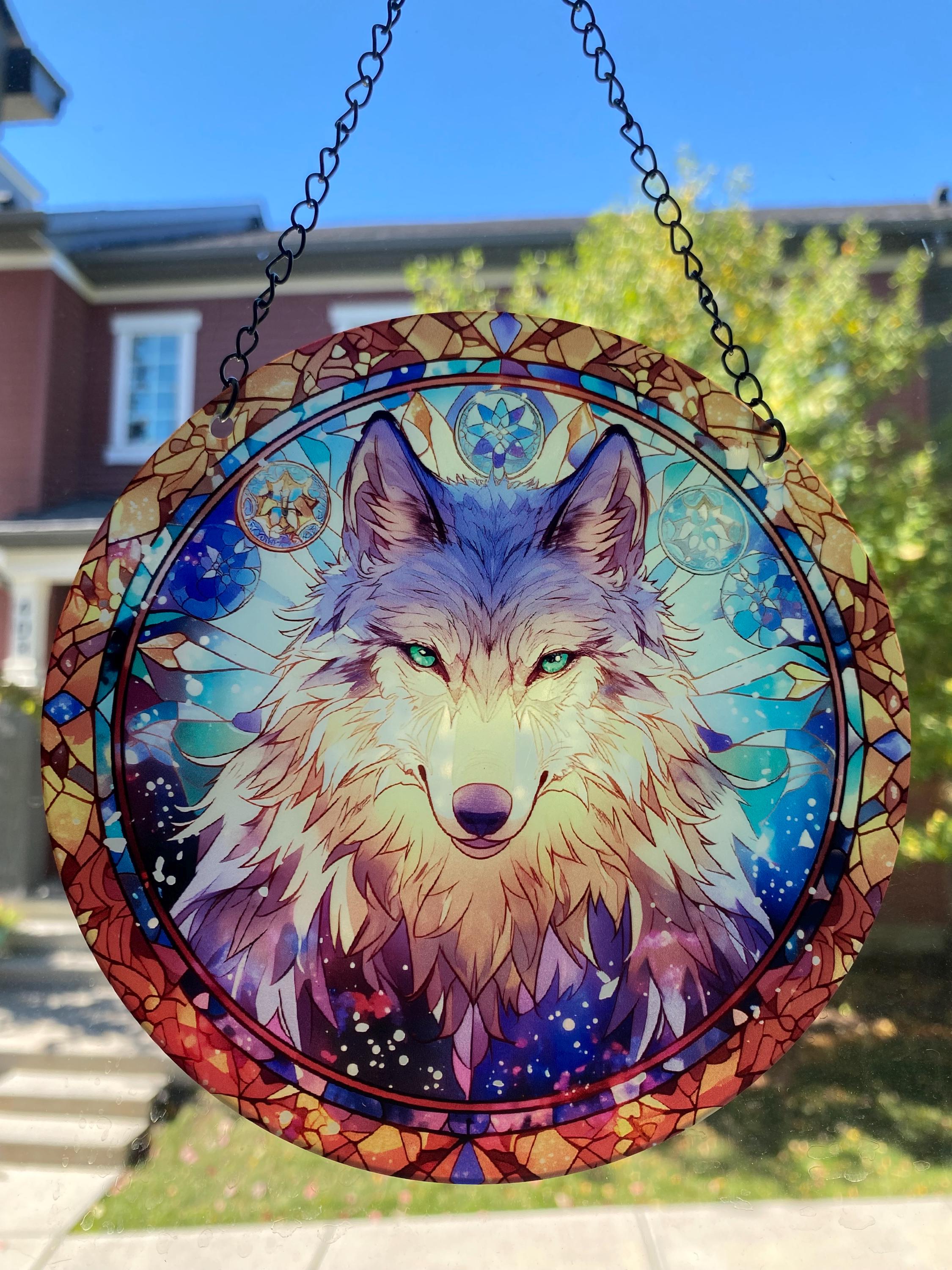 Attrape-Soleil Acrylique Coloré Fenêtre Suspendue Oiseau Perroquet